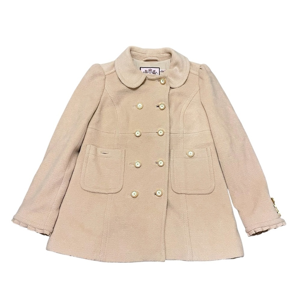 Y2K Vintage Juicy Couture Wool Angora Pea Coat